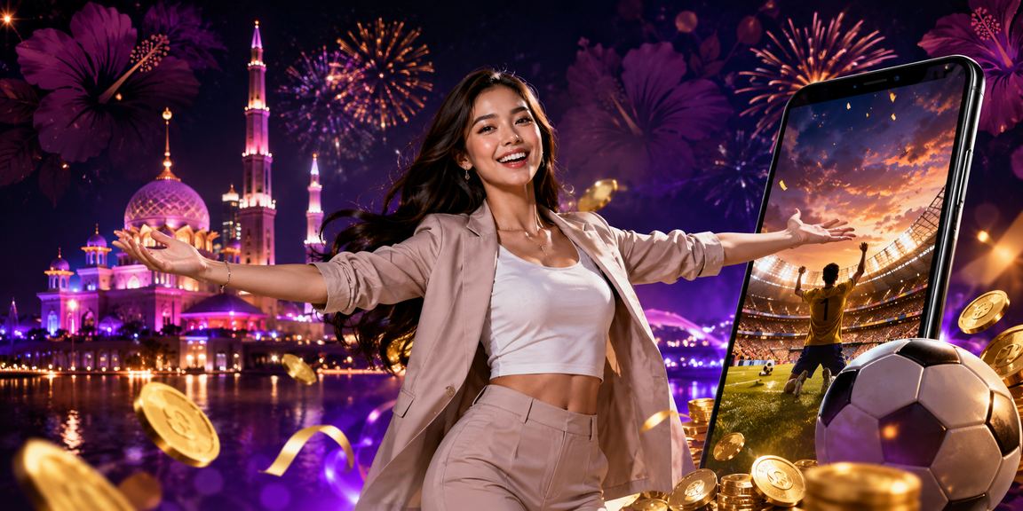 Pemain menyemak odds perlawanan menggunakan aplikasi mudah alih di Putrajaya